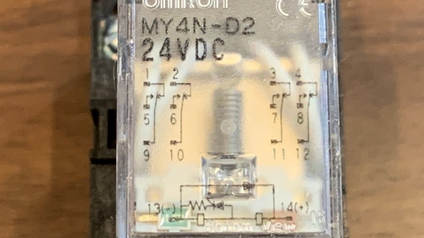オムロンMY4N上面回路図の画像
