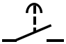 リレーシーケンスのオンディレイタイマA接点の図記号